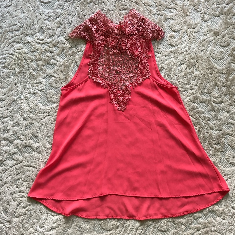 Beautiful crochet neck tank